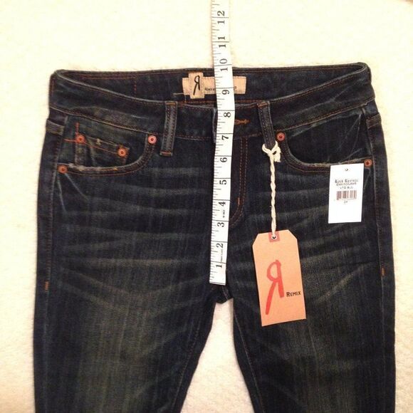 Rock Revival Remix Jeans Vtg Blue 25 NWT - Picture 3 of 10